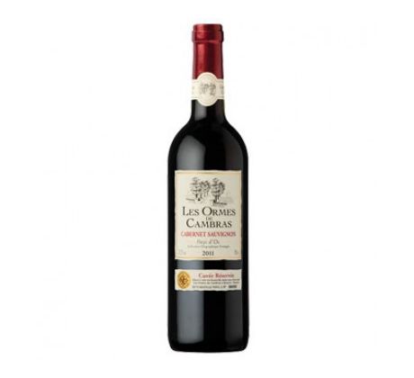 Les Ormes de Cambras Cabernet Sauvignon Pays d'Oc IGP 2022 12,5% 0,75l (čistá fľaša)