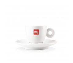 illy šálka biela espresso s podšálkou 60 ml