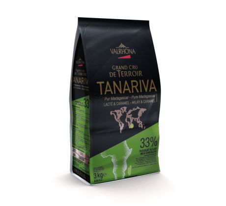 Valrhona Feves Tanariva Milk 33% 3kg