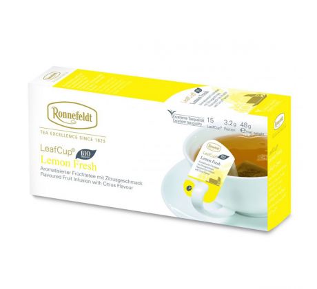 Ronnefeldt LeafCup Lemon Fresh ovocný BIO čaj 15 x 3,2g