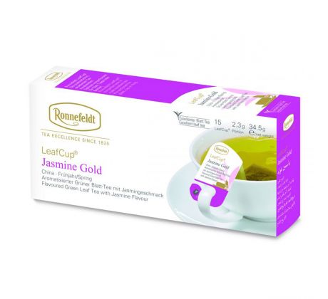 Ronnefeldt LeafCup Jasmine Gold zelený čaj 15 x 2,3g