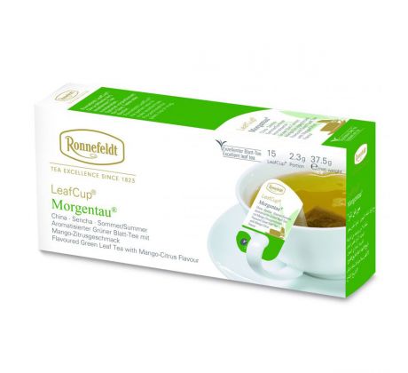 Ronnefeldt LeafCup Morgentau zelený čaj 15 x 2,5g