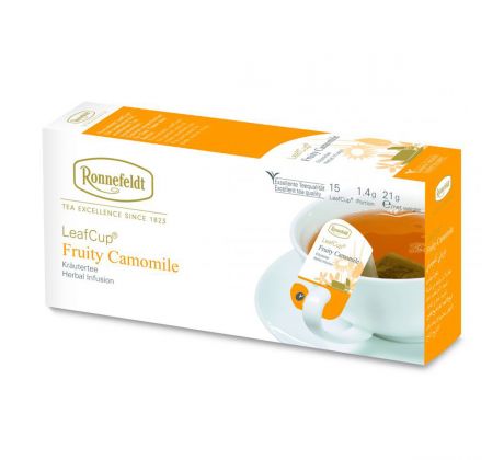 Ronnefeldt LeafCup Fruity Camomile bylinný čaj 15 x 1,4g