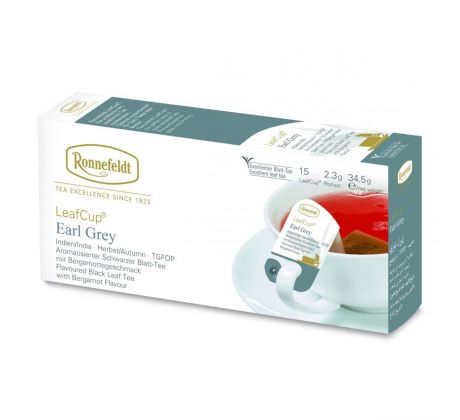 Ronnefeldt LeafCup Earl Grey čierny čaj 15 x 2,3g