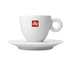 illy šálka biela cappuccino s podšálkou 170 ml