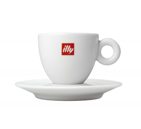 illy šálka biela cappuccino s podšálkou 170 ml