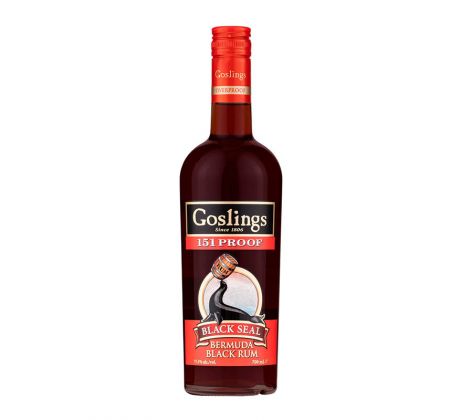 Goslings Black Seal 151 Overproof Bermuda Black Rum 75,5% 0,7 l (čistá fľaša)
