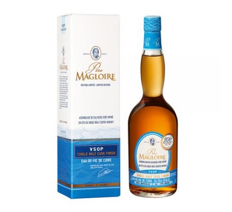 Pére Magloire Calvados Pays d'Auge VSOP Single Malt Cask Finish 40% 0,7 l (kartón)