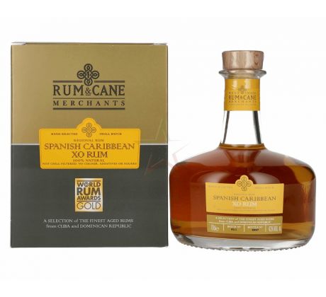 Rum & Cane Spanish Caribbean XO Rum 43% 0,7 l (kartón)