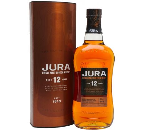 Jura 12 Years Old Single Malt Scotch Whisky 40% 0,7 l (tuba)