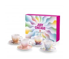 JUDY CHICAGO kolekcia cappuccino šálok 4 ks
