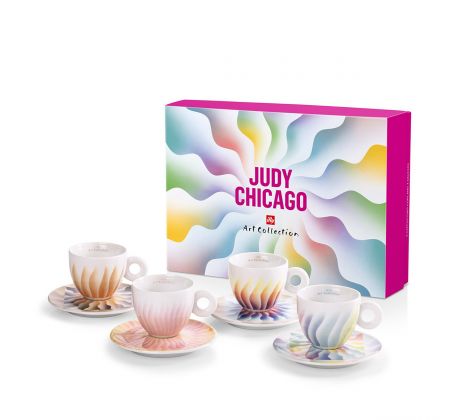 JUDY CHICAGO kolekcia cappuccino šálok 4 ks