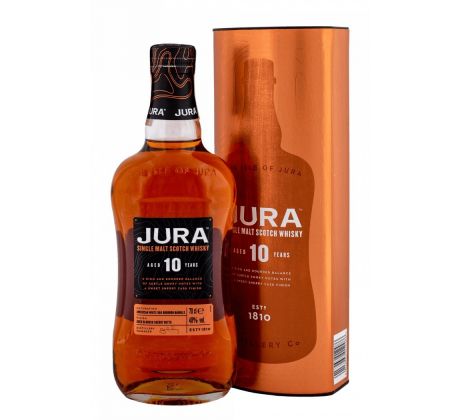 Jura 10 Years Old Single Malt Scotch Whisky 40% 0,7 l (tuba)