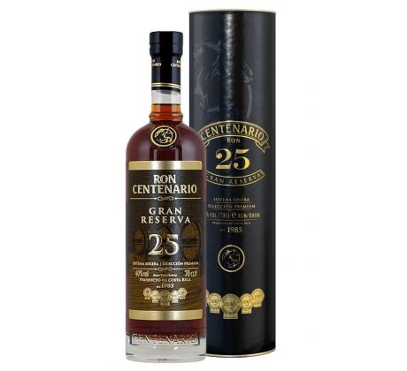 Ron Centenario GRAN RESERVA 25 Aniversario 40% 0,7 l (tuba)