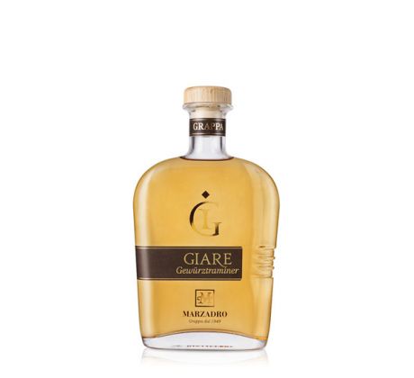 Marzadro Grappa Giare Gewürztraminer 41% 0,7 l (čistá fľaša)