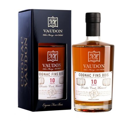 Vaudon Cognac Double Cask Fins Bois 10YO 43% 0,7 l (kartón)