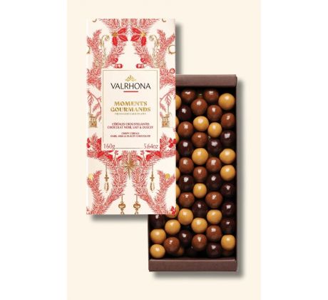 Valrhona Croustibilles vianočná kolekcia 160g