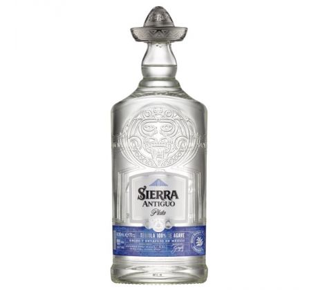 Sierra Tequila Antiguo Plata 100% de Agave 40% 0,7 l (čistá fľaša)