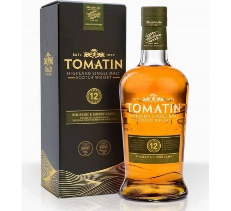 Tomatin 12YO Bourbon & Sherry Casks 43% 0,7 l (kartón)