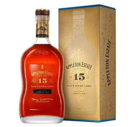 Appleton Estate 15YO Black River Casks 43% 0,7 l (kartón)