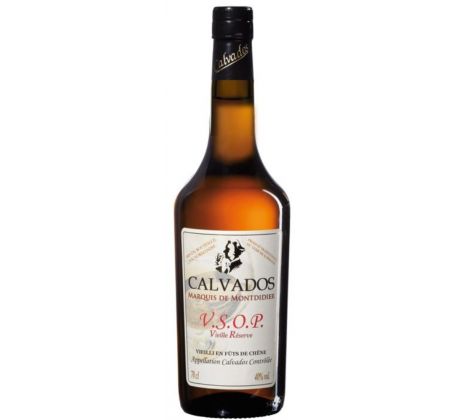 Marquis de Montdidier Calvados VSOP Vieille Réserve 0,7 l 40%  (čistá fľaša)